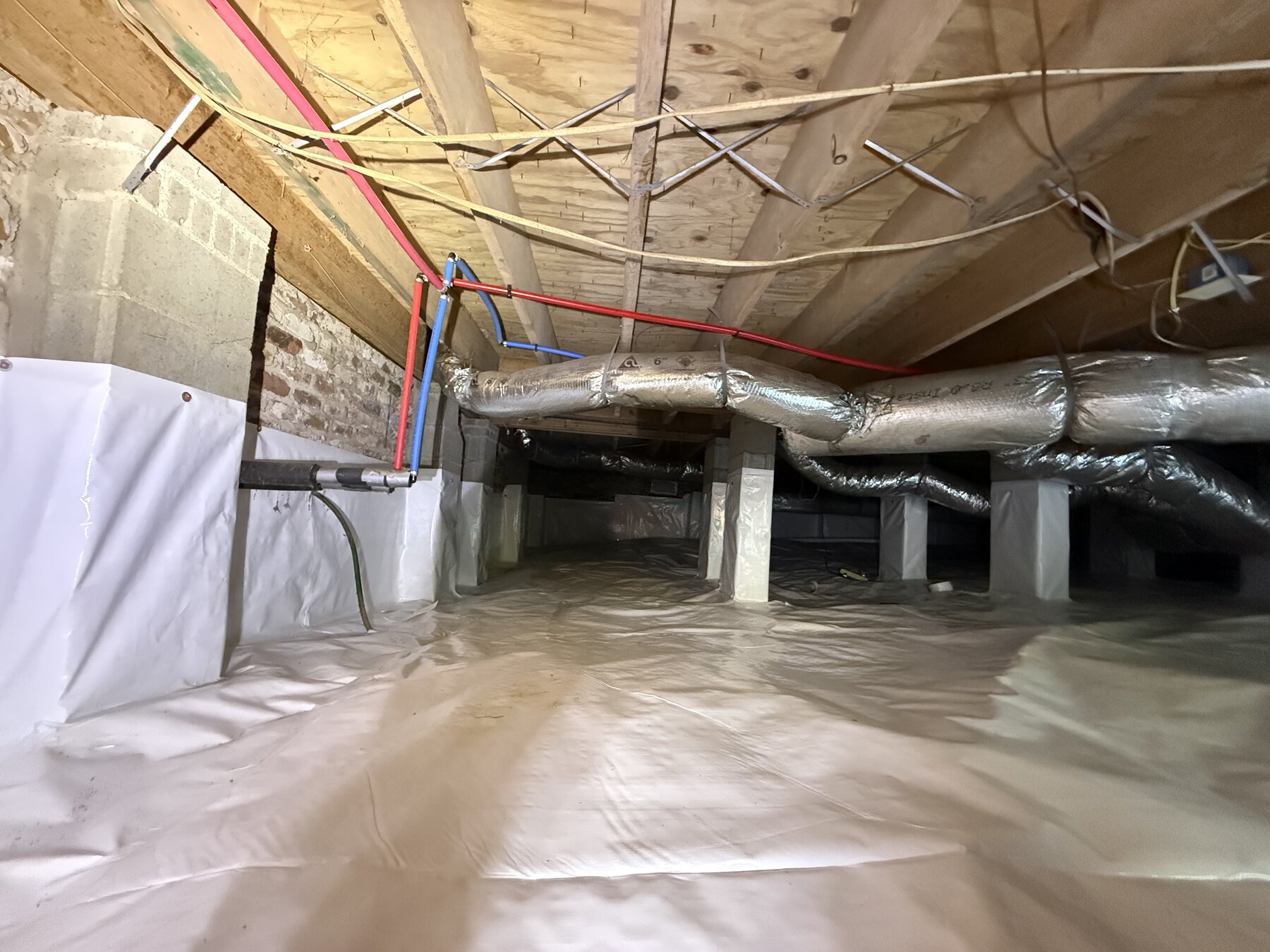 Recent crawlspace project completed by JHS Crawlspace Specialist