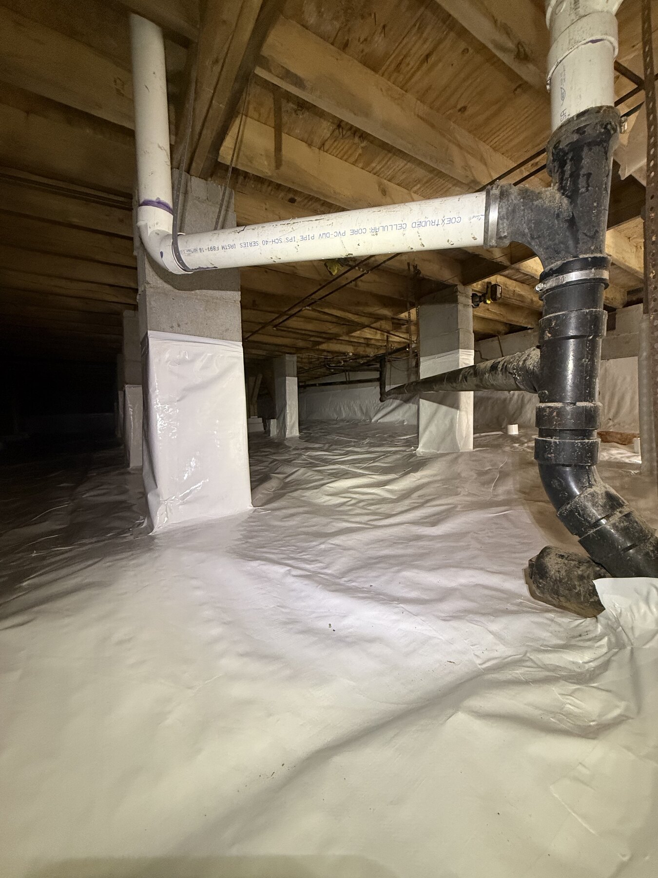 Recent crawlspace service work by JHS Crawlspace Specialist